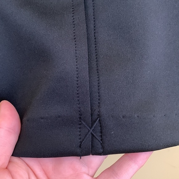 New York & Company | NWT Black Flutter Cap Sleeve Split V-Neck Sheath Dress MP - Picture 15 of 17